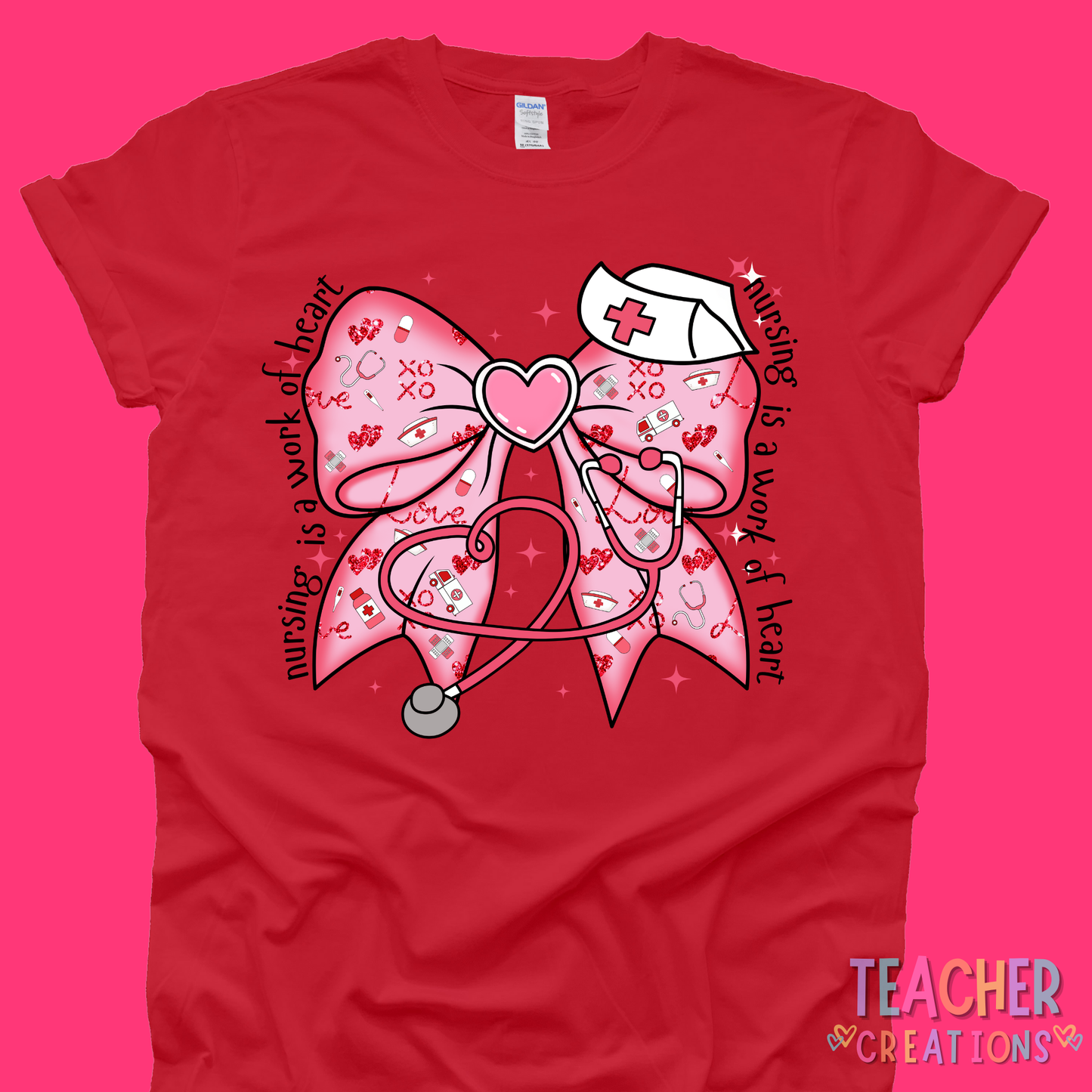 Nursing is a Work of Heart T-Shirt