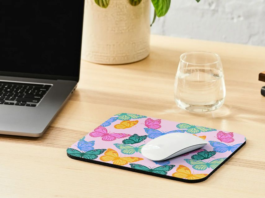 Colorful Butterflies Mousepad
