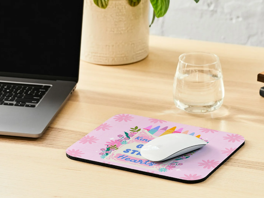 Kind Words Grow Strong Hearts Mousepad