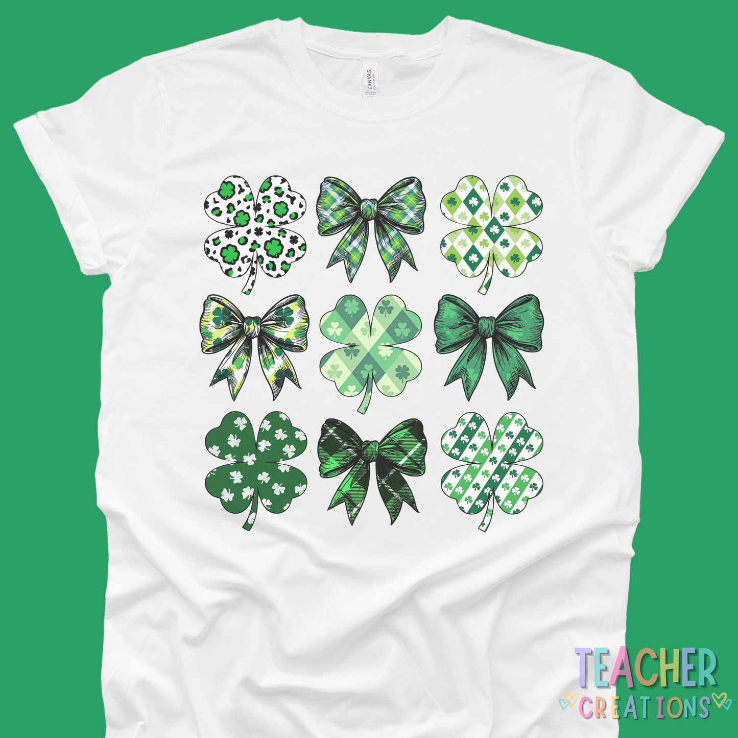 Lucky Bows & Clovers Tee – St. Patrick’s Day Shirt