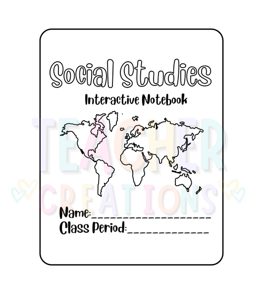 Social Studies Interactive Notebook Templates
