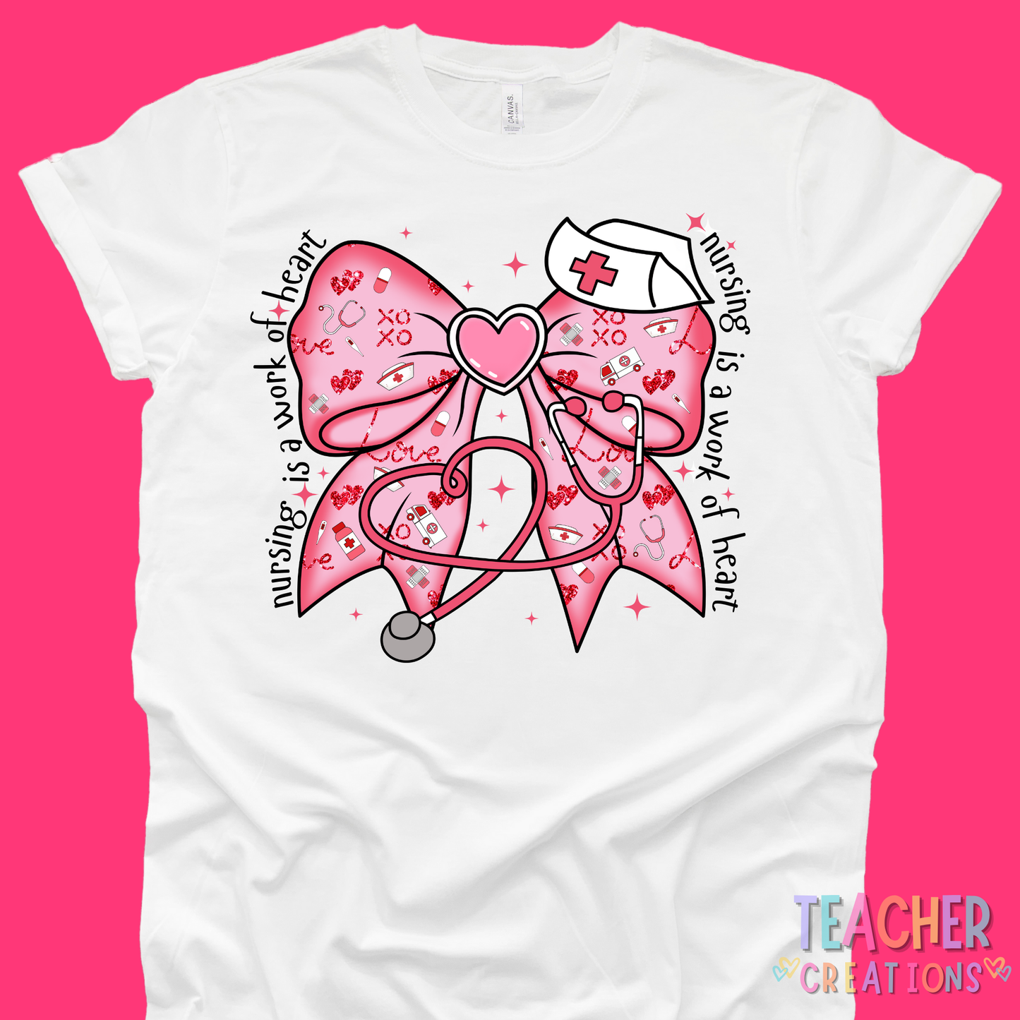 Nursing is a Work of Heart T-Shirt