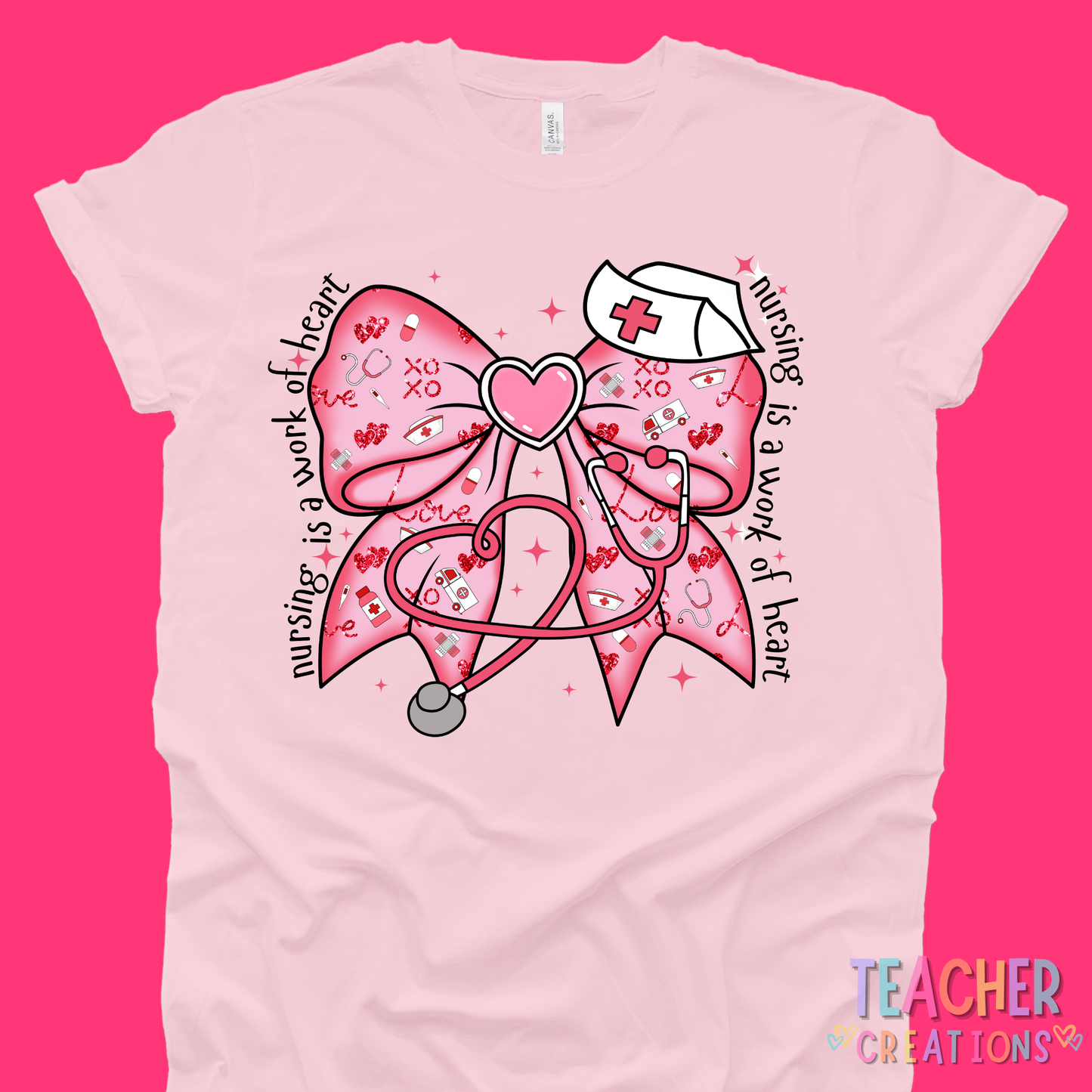 Nursing is a Work of Heart T-Shirt