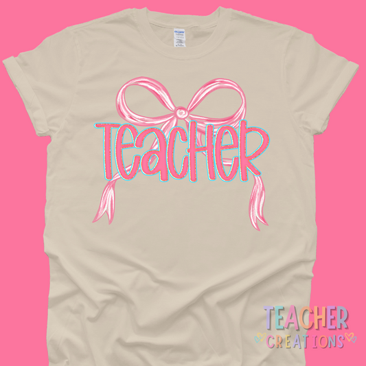 Bow Script Staff Shirt