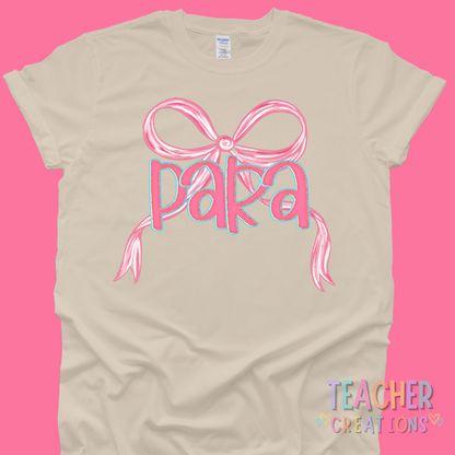 Bow Script Staff Shirt