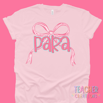 Bow Script Staff Shirt