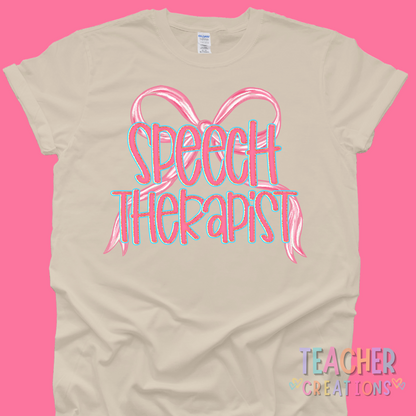 Bow Script Staff Shirt