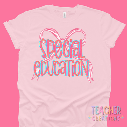 Bow Script Staff Shirt