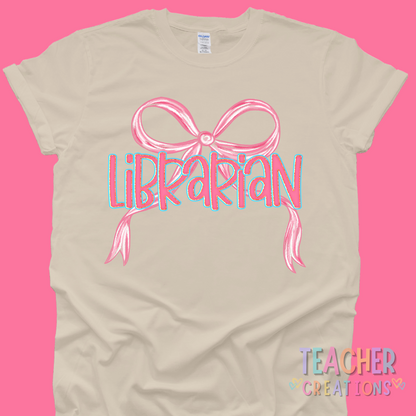 Bow Script Staff Shirt