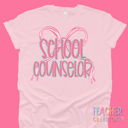 Bow Script Staff Shirt