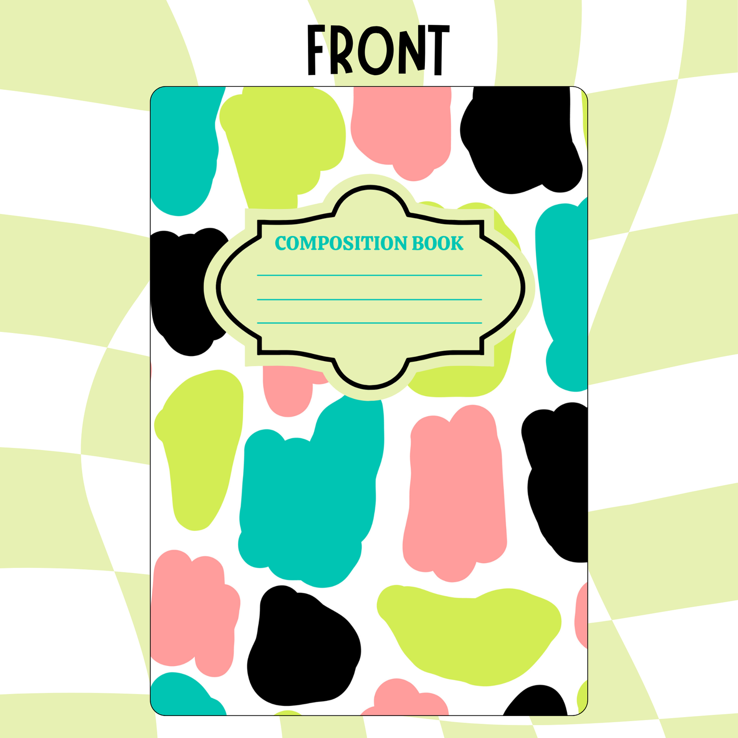 Color Splash Composition Notebook Cover