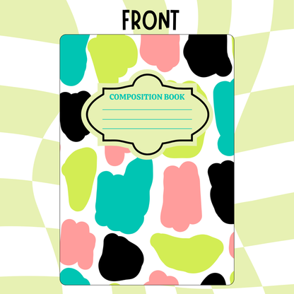 Color Splash Composition Notebook Cover