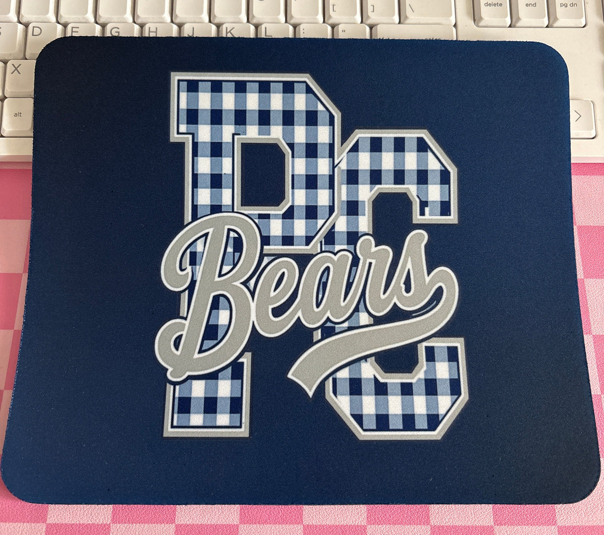 PC Bears Gingham Mousepad