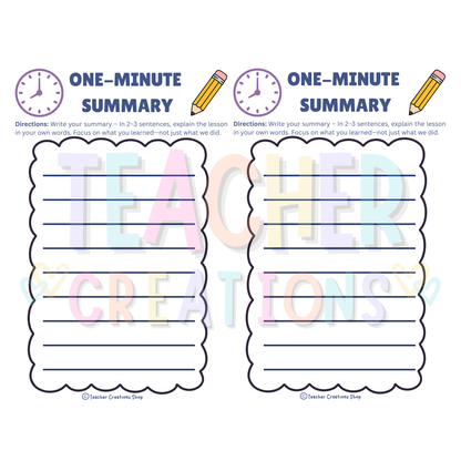 Quick Check Exit Ticket Bundle