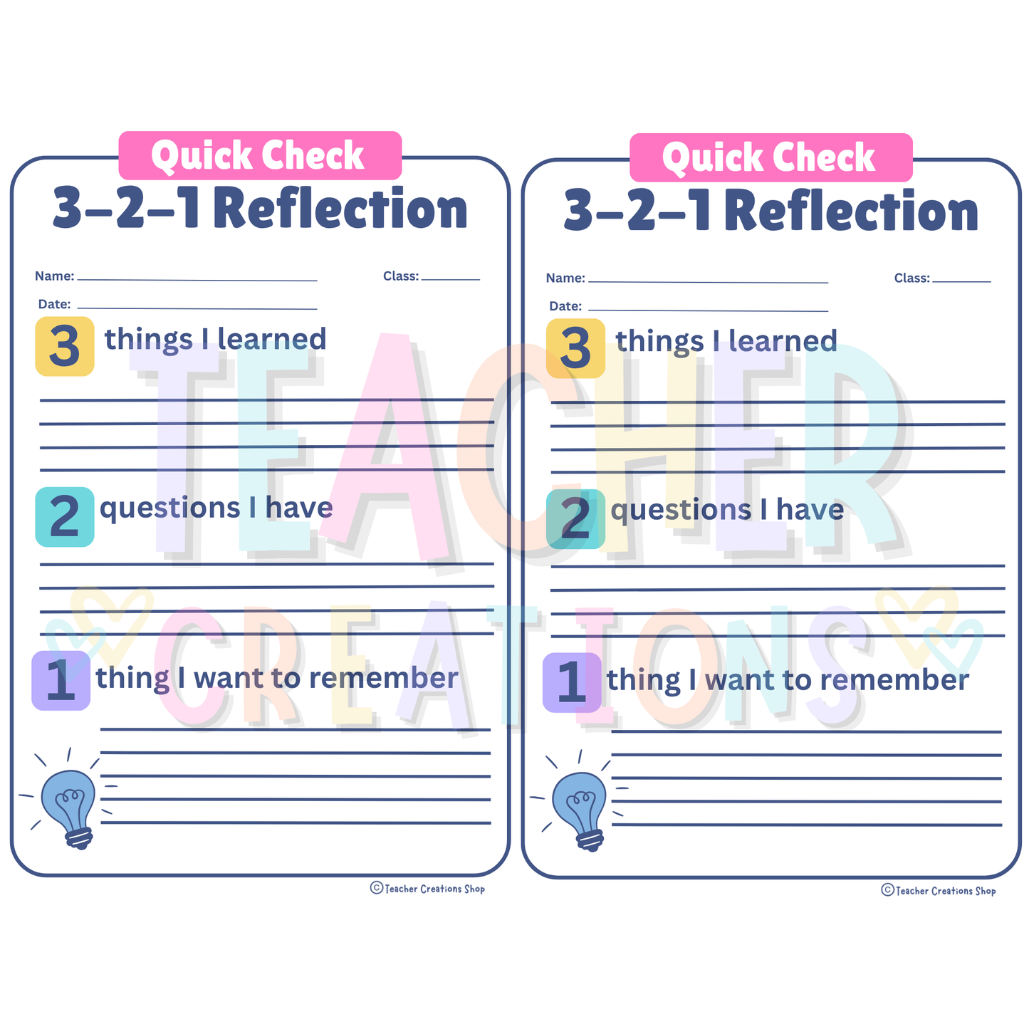 Quick Check Exit Ticket Bundle