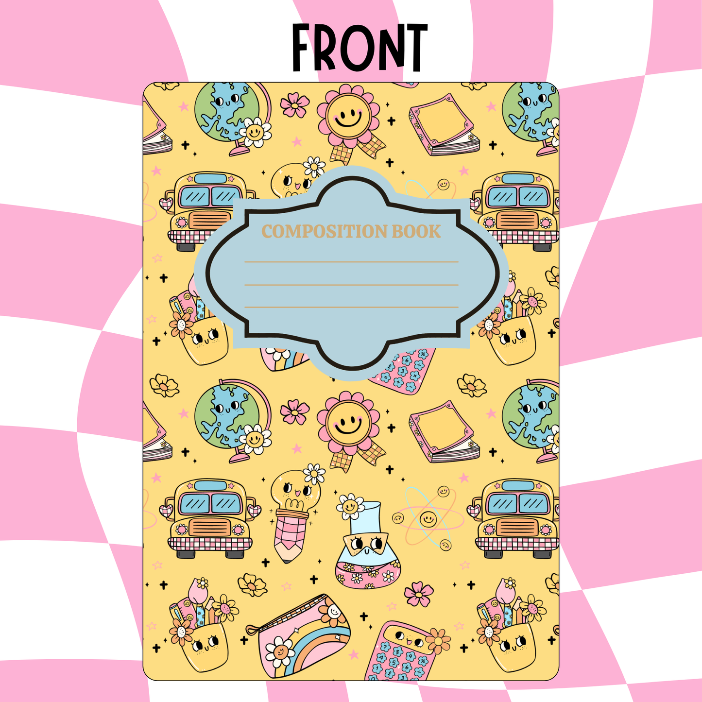 School Day Smiles Composition Notebook Cover
