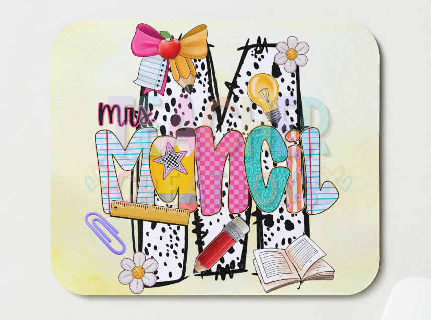 Custom Alphabet Mousepad