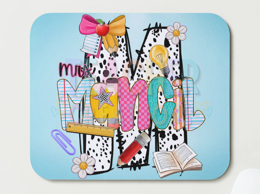 Custom Alphabet Mousepad