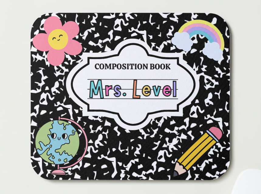 Composition Notebook Style Mousepad