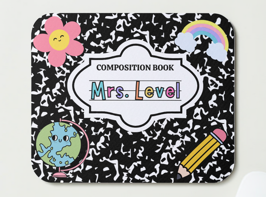 Composition Notebook Style Mousepad