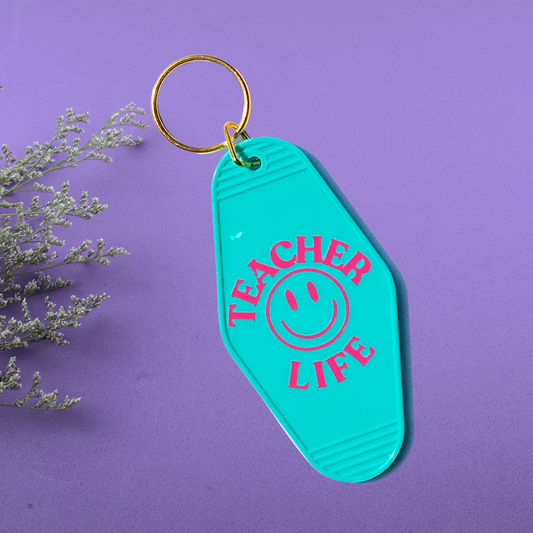 Teacher Life Hotel Keychain