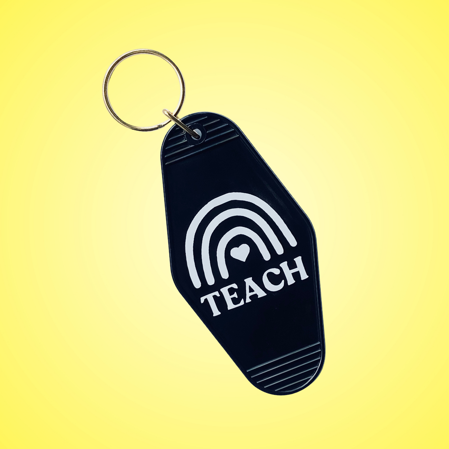 Teach Rainbow Keychain
