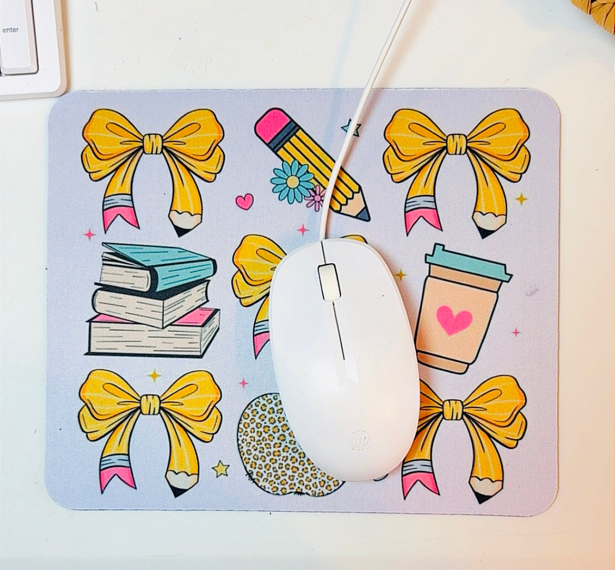 Pencil Bow Mousepad