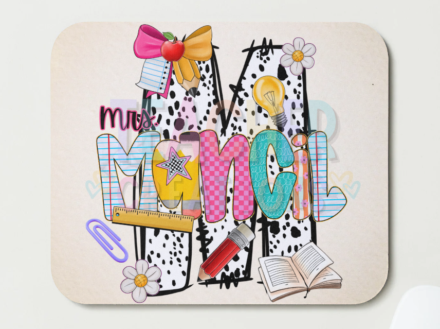 Custom Alphabet Mousepad