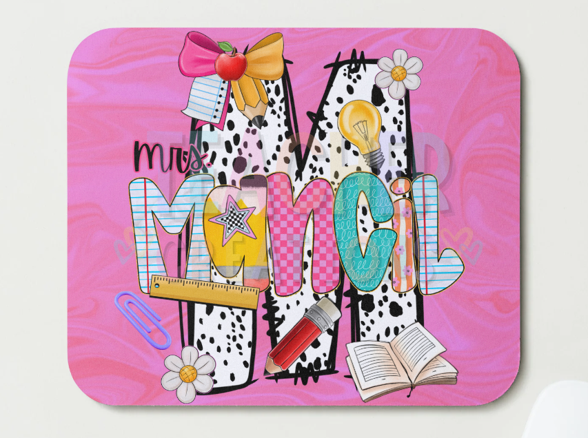 Custom Alphabet Mousepad