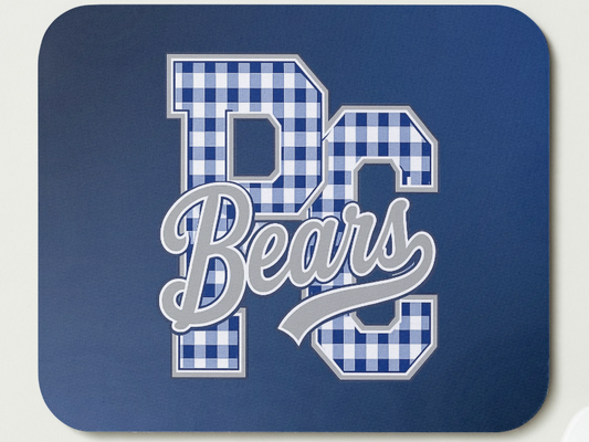 PC Bears Gingham Mousepad