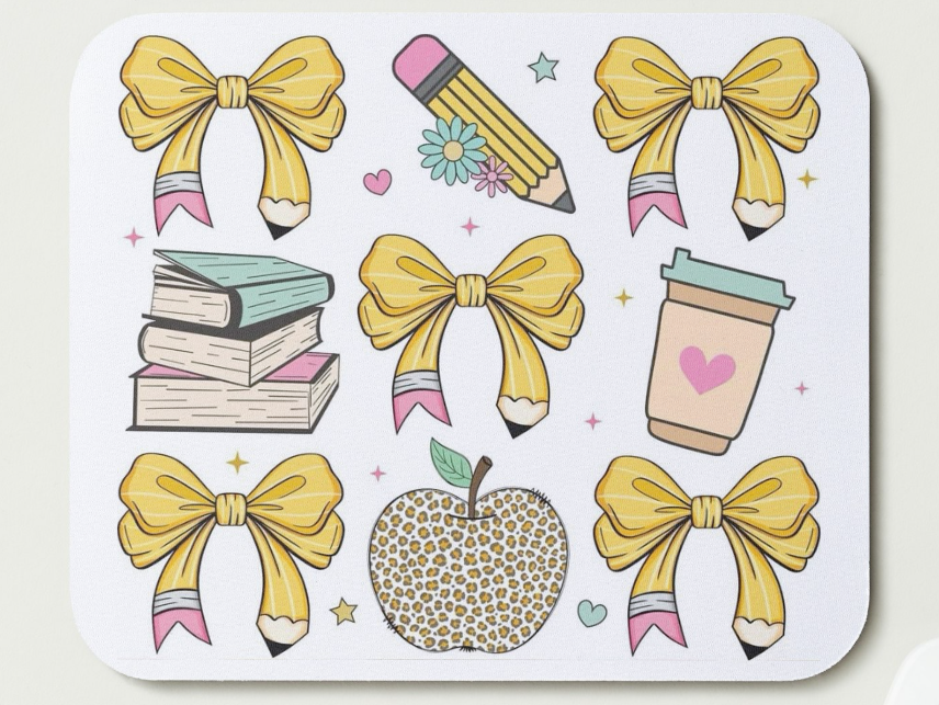 Pencil Bow Mousepad
