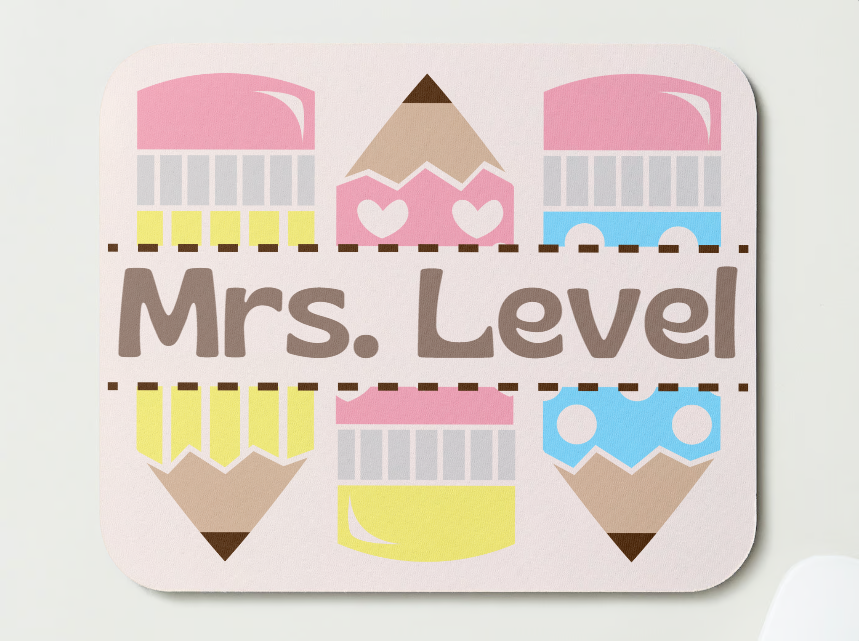 Personalized Pencil Mousepad