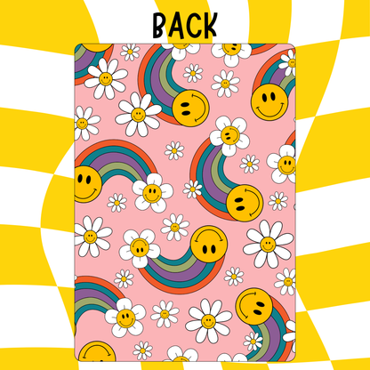 Retro Smiley Face & Rainbows