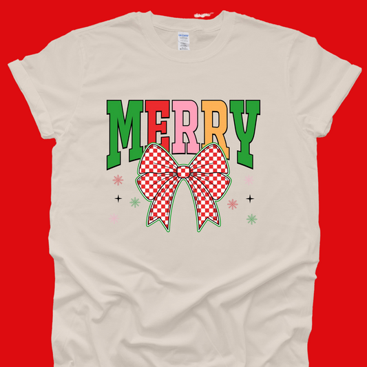 Festive Merry Bow Tee