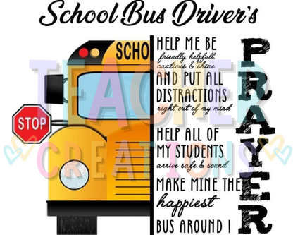 School Bus Driver's Prayer Tumbler