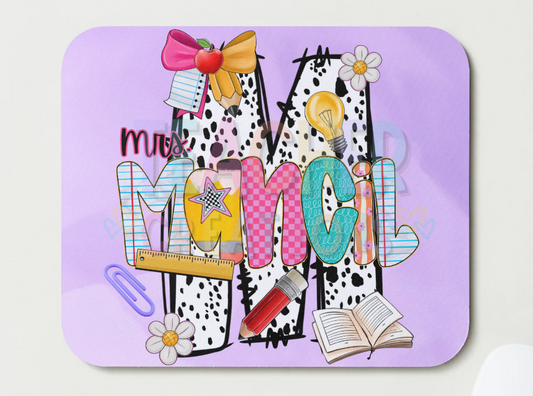 Custom Alphabet Mousepad